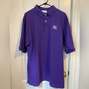 Men’s XL Holy Cross purple polo